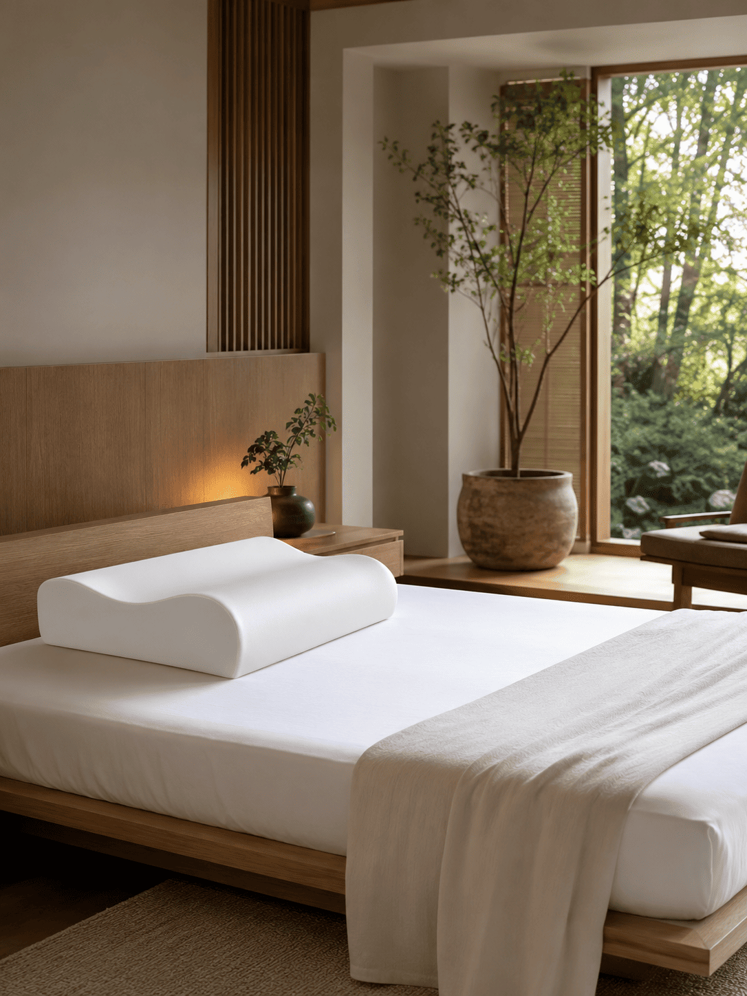 MildMate waterproof pillow protector shielding a luxury pillow from drool stains