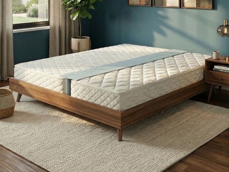 Mattress gap paradox — joined mattresses creating lumpy transition