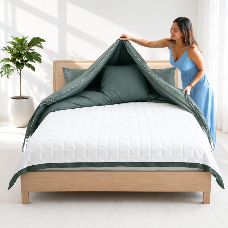 3-Sided Zipper Duvet Cover