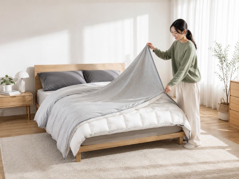 3-sided zipper duvet cover